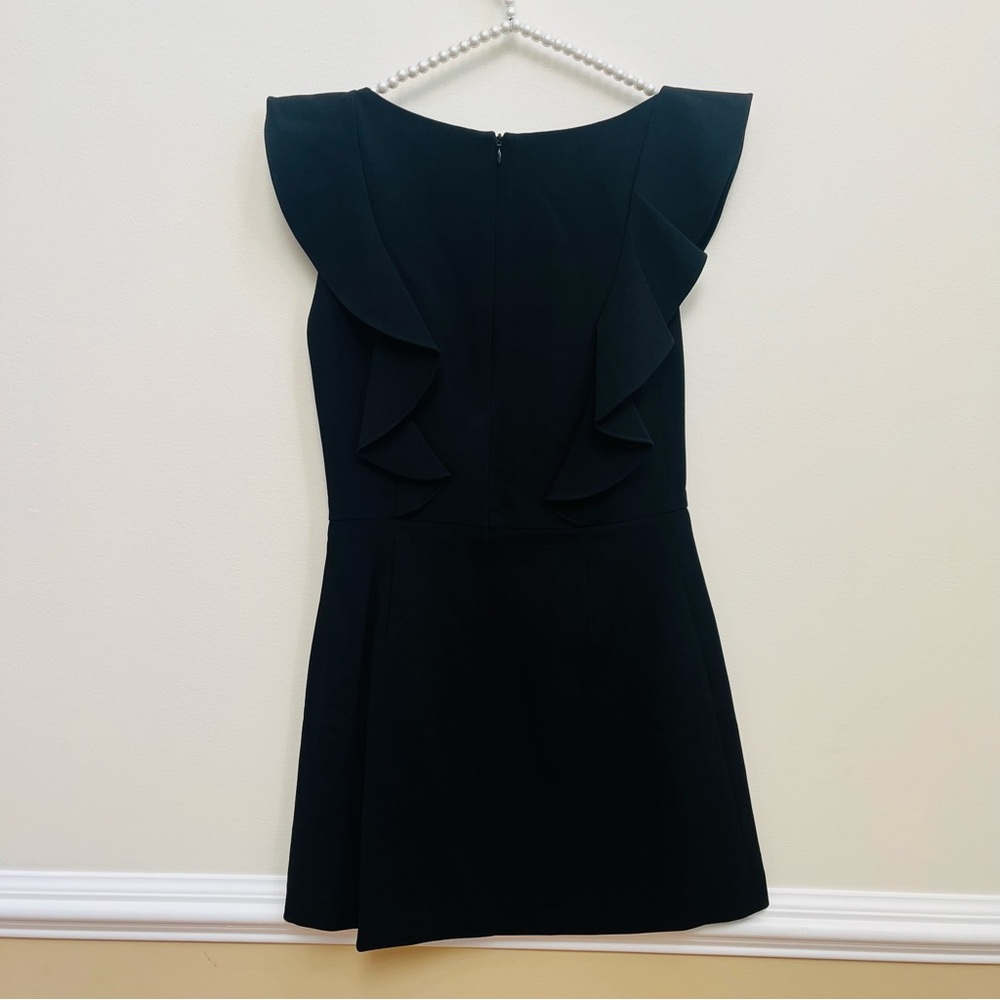 French Connection Whisper Sleeveless Ruffle Shoulder Mini Dress NWT - Picture 9 of 10